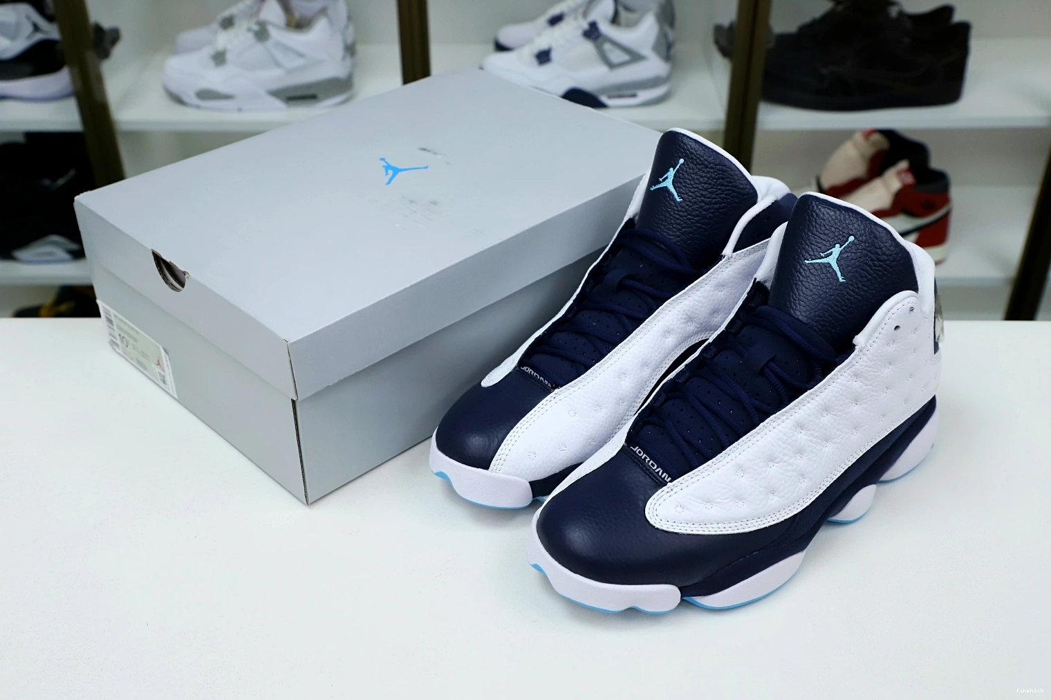 414571-144 13 RETRO POWDER BLUE OBSIDIAN AIR WHITE JORDAN 0724
